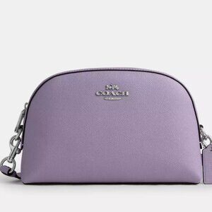 NWT COACH CR348 Madi Leather Crossbody Light Violet/SV